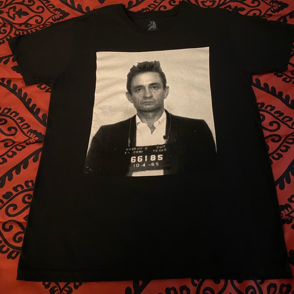 Johnny Cash mugshot T-shirt